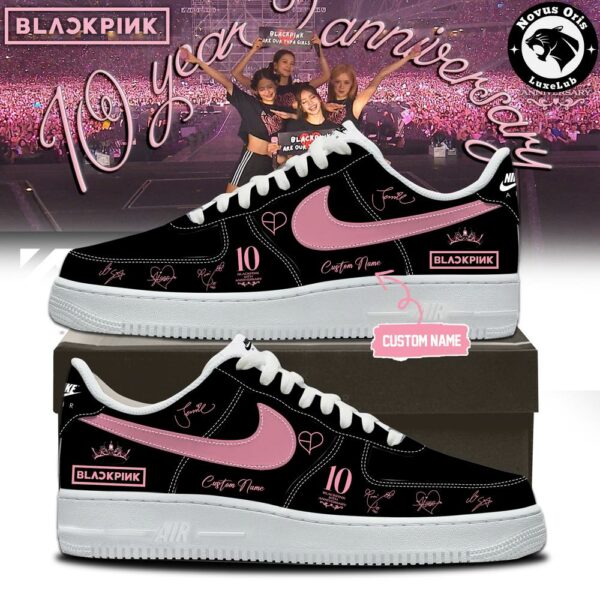 BLACKPINK x 10th Anniversary 2026 Custom Name Air Force 1 - NovusOris Best Merch For Fans