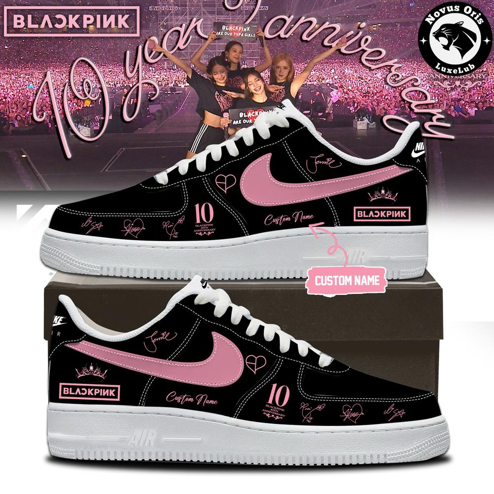 BLACKPINK x 10th Anniversary 2026 Custom Name Air Force 1 - NovusOris Best Merch For Fans