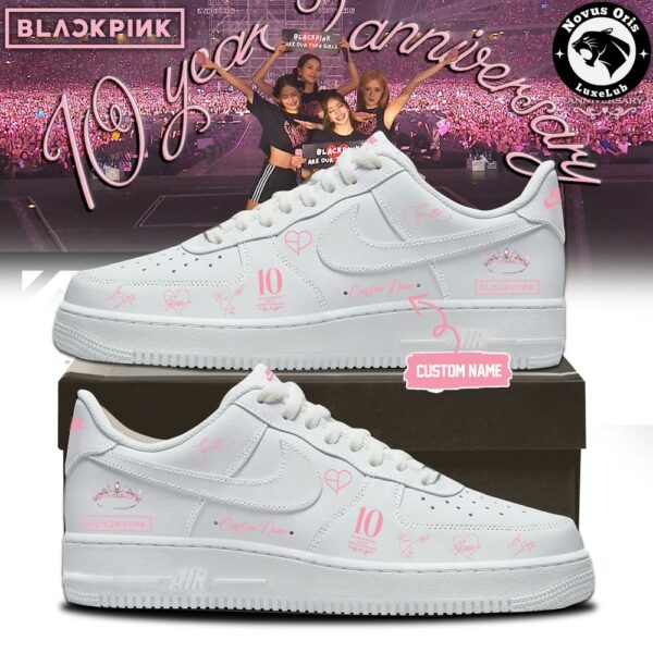 BLACKPINK x 10th Anniversary 2026 Custom Name Air Force 1 - NovusOris Best Merch For Fans