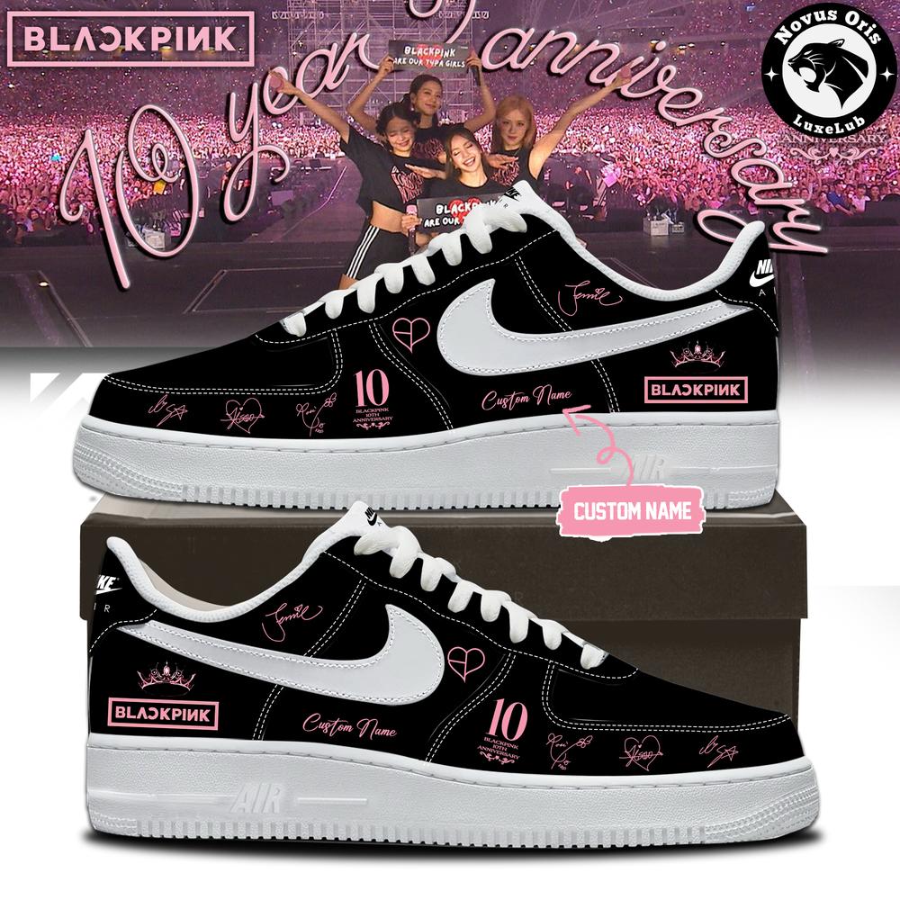 BLACKPINK x 10th Anniversary 2026 Custom Name Air Force 1 - NovusOris Best Merch For Fans