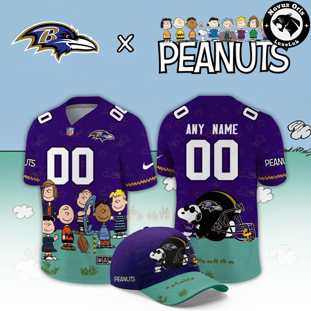 Baltimore Ravens x Peanuts Snoopy 2026 Custom Limited Football Jersey - NovusOris Best Merch For Fans