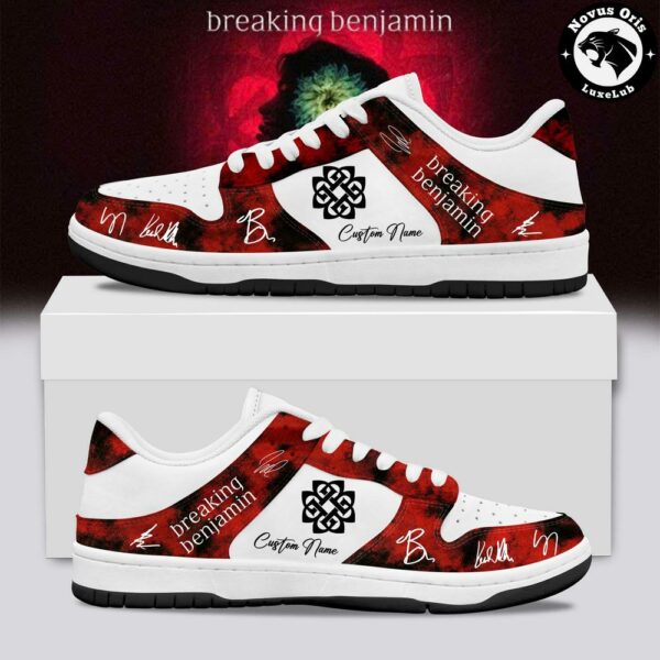 Breaking Benjamin Until The End Limited Signed Custom Air Force 1 - NovusOris Best Merch For Fans