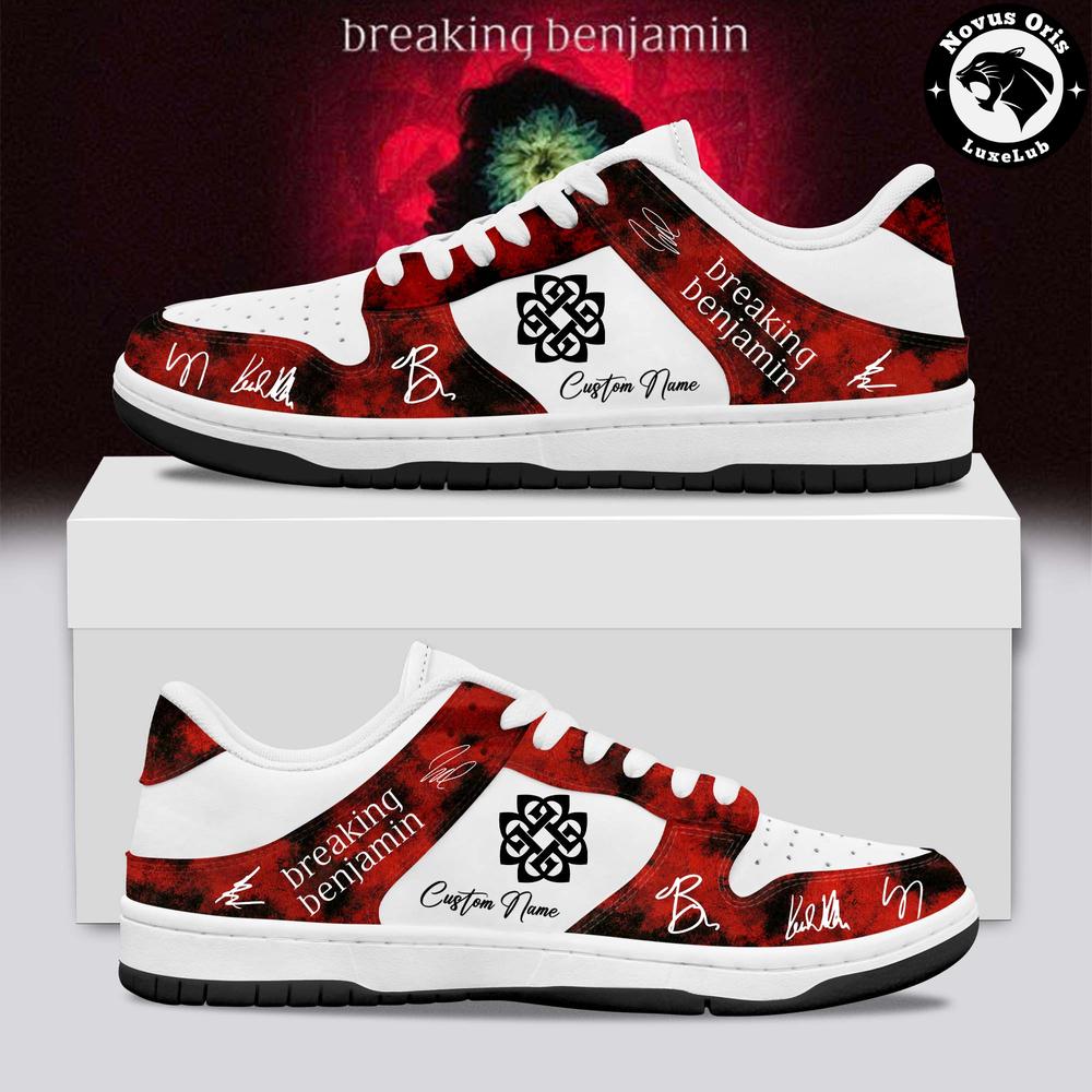 Breaking Benjamin Until The End Limited Signed Custom Air Force 1 - NovusOris Best Merch For Fans