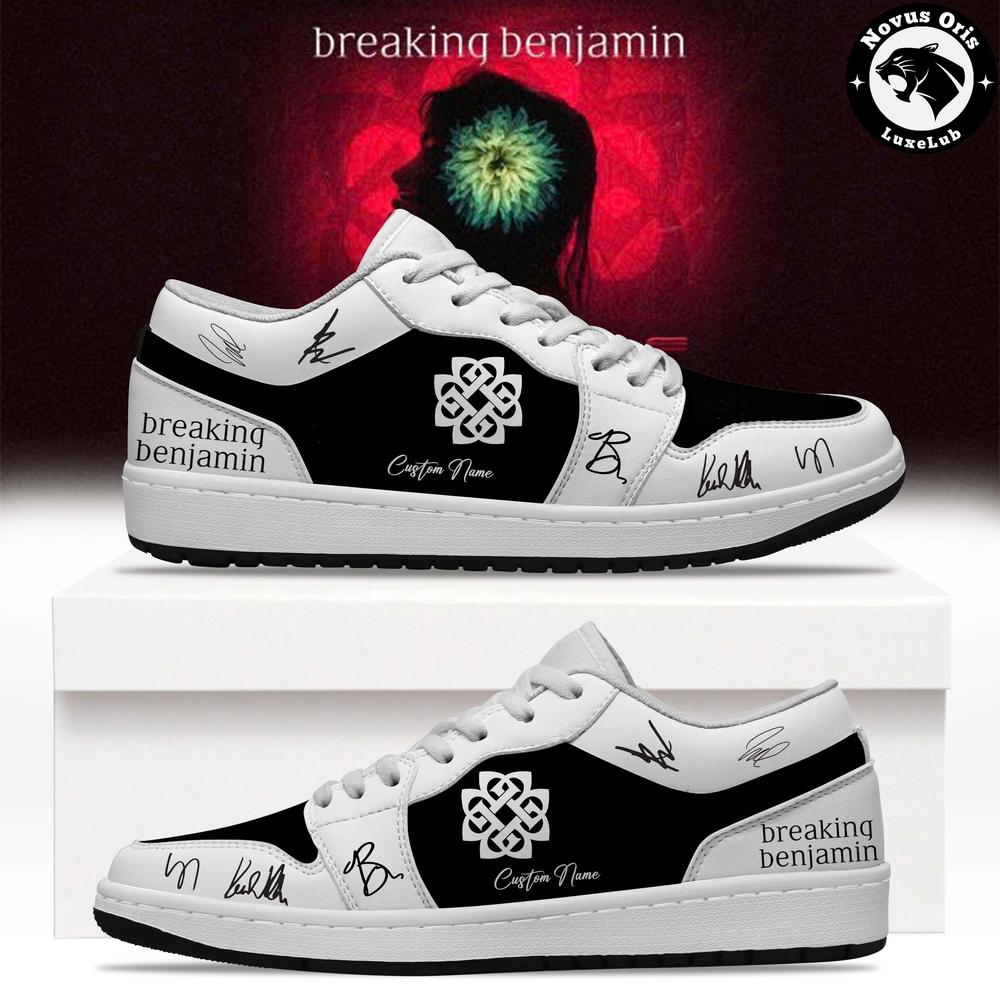 Breaking Benjamin Until The End Limited Signed Custom Air Force 1 - NovusOris Best Merch For Fans