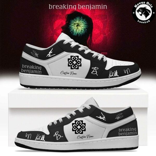 Breaking Benjamin Until The End Limited Signed Custom Air Force 1 - NovusOris Best Merch For Fans