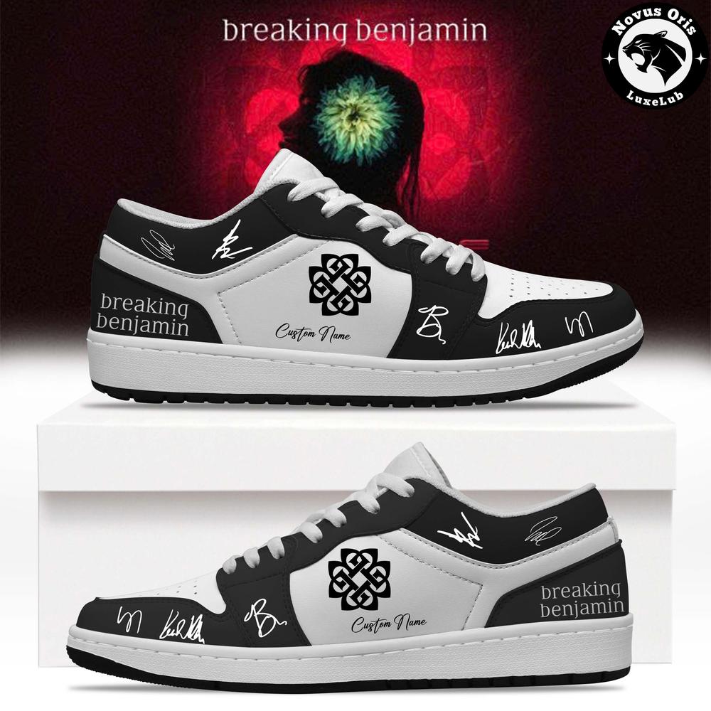 Breaking Benjamin Until The End Limited Signed Custom Air Force 1 - NovusOris Best Merch For Fans