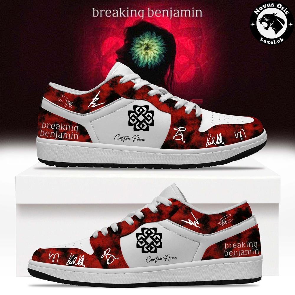 Breaking Benjamin Until The End Limited Signed Custom Air Force 1 - NovusOris Best Merch For Fans