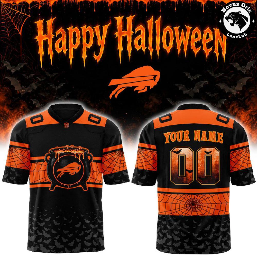Buffalo Bills Happy Halloween 2026 Custom Football Jersey - NovusOris Best Merch For Fans