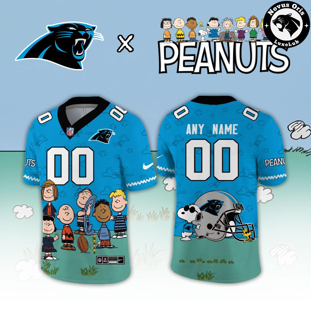 Carolina Panthers x Peanuts Snoopy 2026 Custom Limited Football Jersey - NovusOris Best Merch For Fans