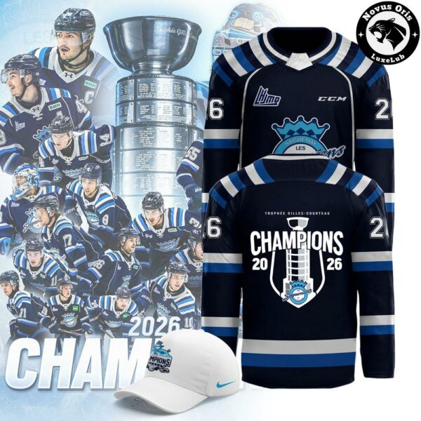Chicoutimi Sagueneens 2026 QMJHL Champions Hockey Jersey - NovusOris Best Merch For Fans