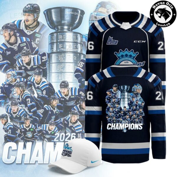 Chicoutimi Sagueneens 2026 QMJHL Champions Hockey Jersey - NovusOris Best Merch For Fans