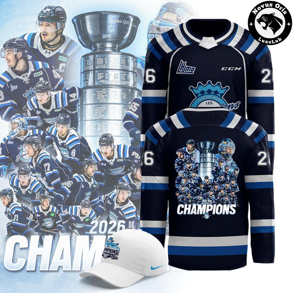 Chicoutimi Sagueneens 2026 QMJHL Champions Hockey Jersey - NovusOris Best Merch For Fans