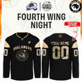 Colorado Avalanche x Fourth Wing Night Limited Edition Hockey Jersey - NovusOris Best Merch For Fans