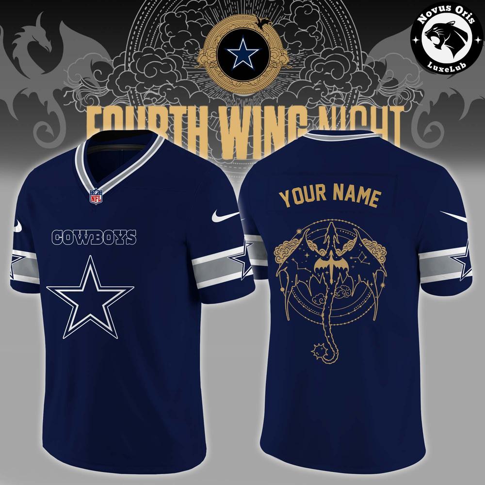 Dallas Cowboys Fourth Wing Night 2026 Custom Football Jersey - NovusOris Best Merch For Fans