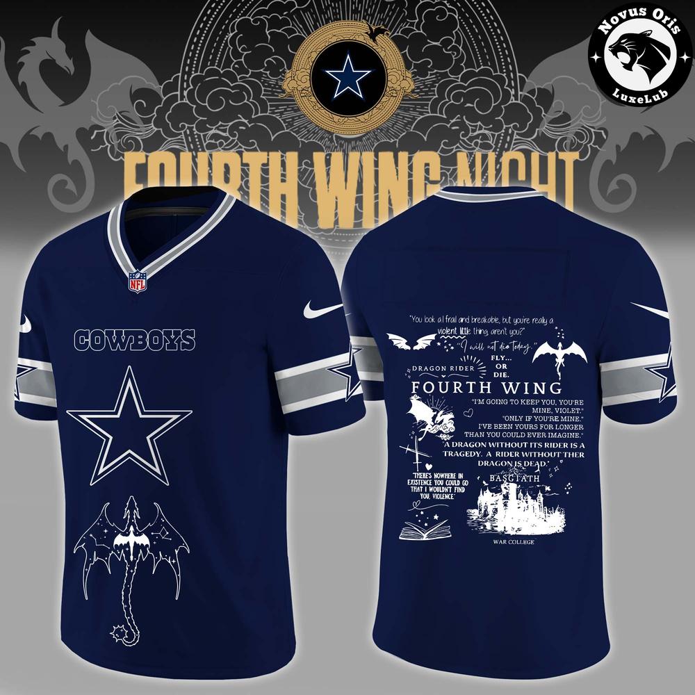 Dallas Cowboys Fourth Wing Night 2026 Custom Football Jersey - NovusOris Best Merch For Fans