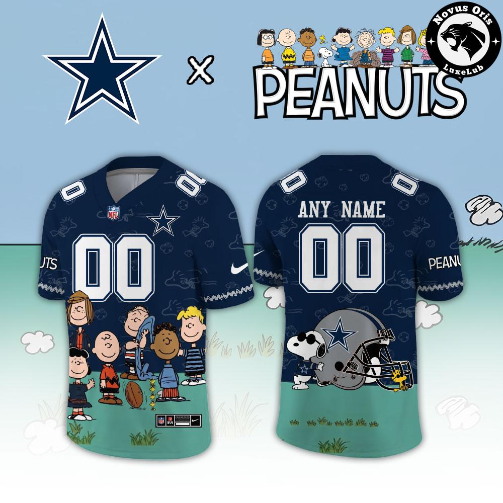 Dallas Cowboys x Peanuts Night 2026 Snoopy Custom Football Jersey - NovusOris Best Merch For Fans