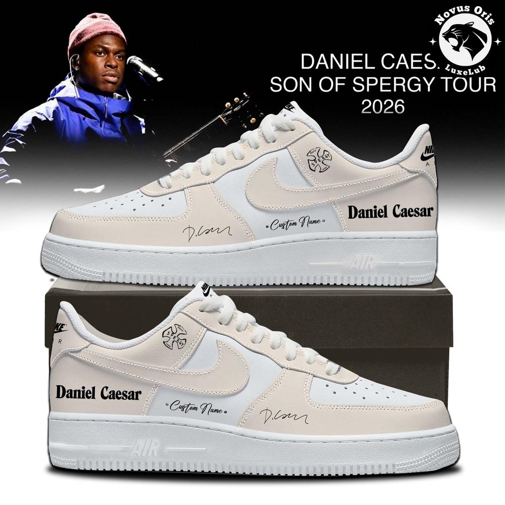 Daniel Caesar Son of Spergy Tour 2026 Air Force 1 - NovusOris Best Merch For Fans