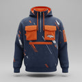 Denver Broncos "Mile High" Tactical 3D Multi-Pocket Half-Zipper Hoodie - LeagueLockerGear
