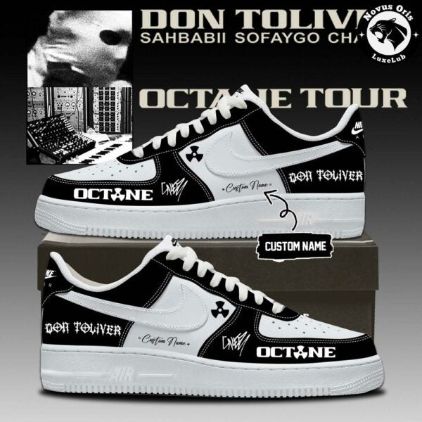 Don Toliver Octane Tour 2026 Custom Signed Air Force 1 - NovusOris Best Merch For Fans