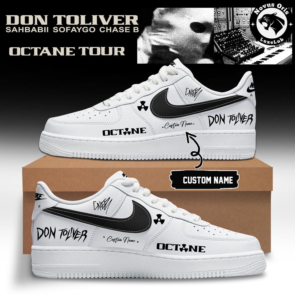 Don Toliver Octane Tour 2026 Custom Signed Air Force 1 - NovusOris Best Merch For Fans