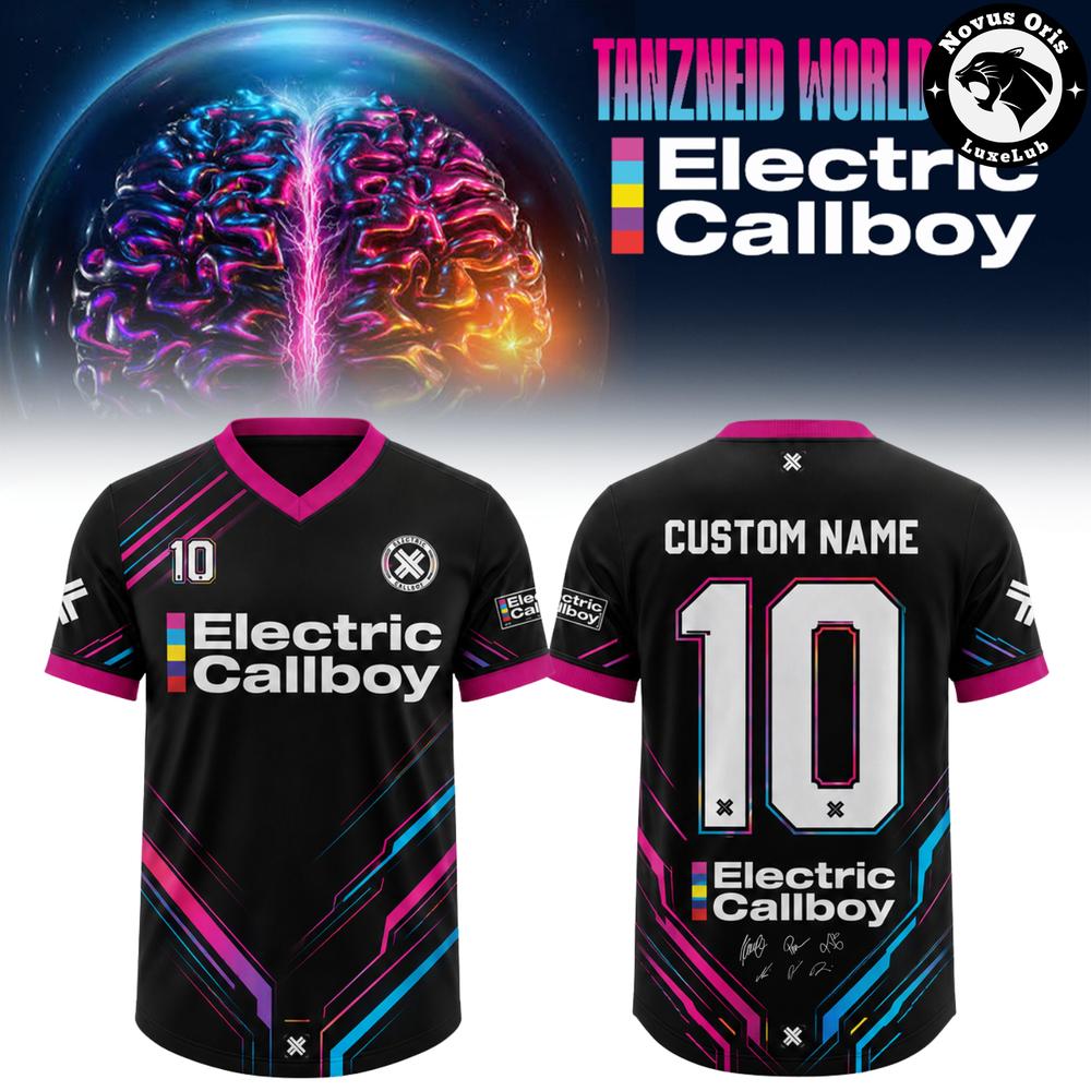 Electric Callboy Tanzneid World Tour 2026 Concert Football Jersey - NovusOris Best Merch For Fans
