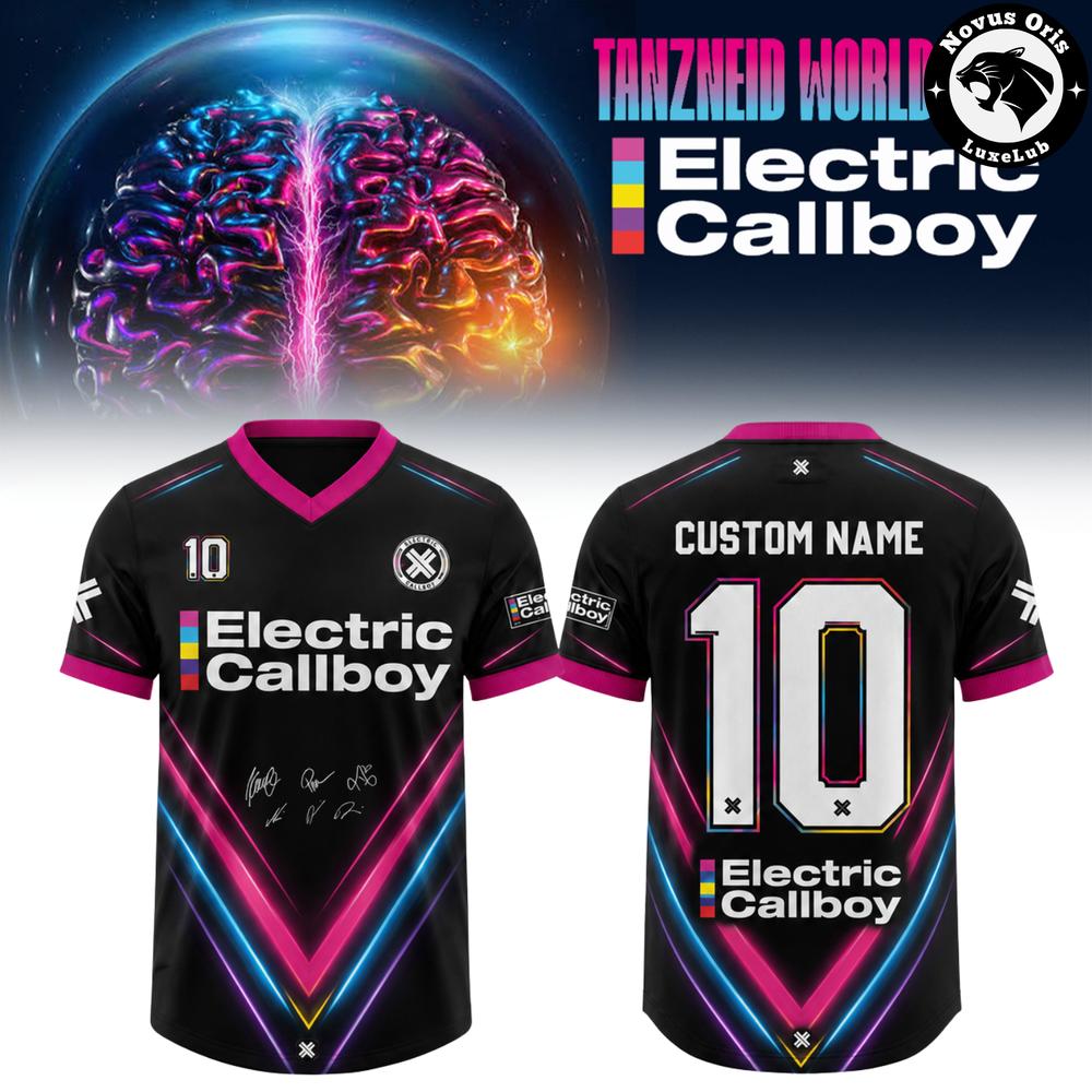 Electric Callboy Tanzneid World Tour 2026 Concert Football Jersey - NovusOris Best Merch For Fans