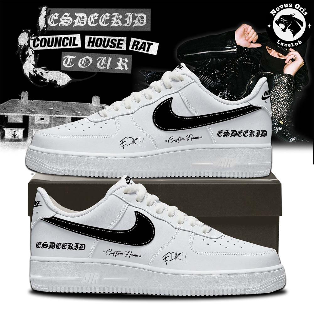 EsDeeKid Council House Rat Tour 2026 Custom Air Force 1 - NovusOris Best Merch For Fans