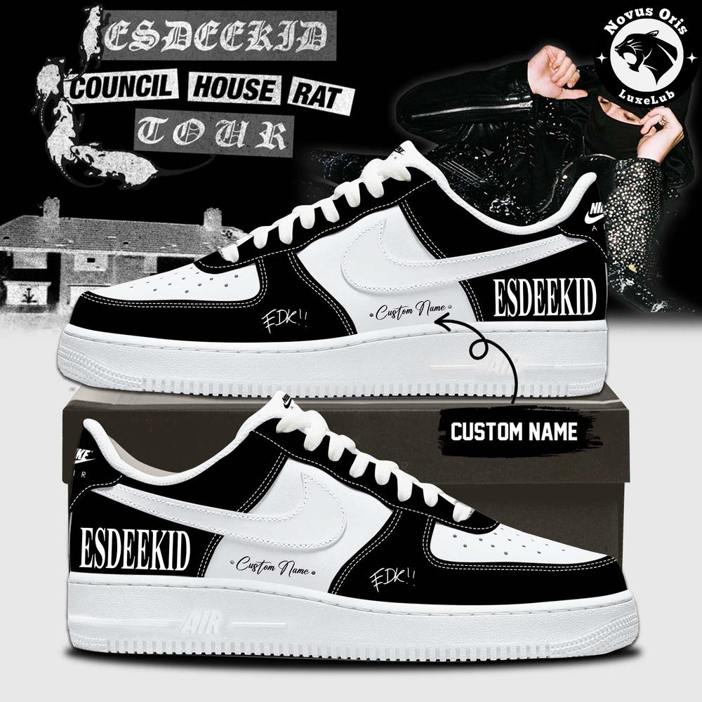 EsDeeKid Council House Rat Tour 2026 Custom Air Force 1 - NovusOris Best Merch For Fans
