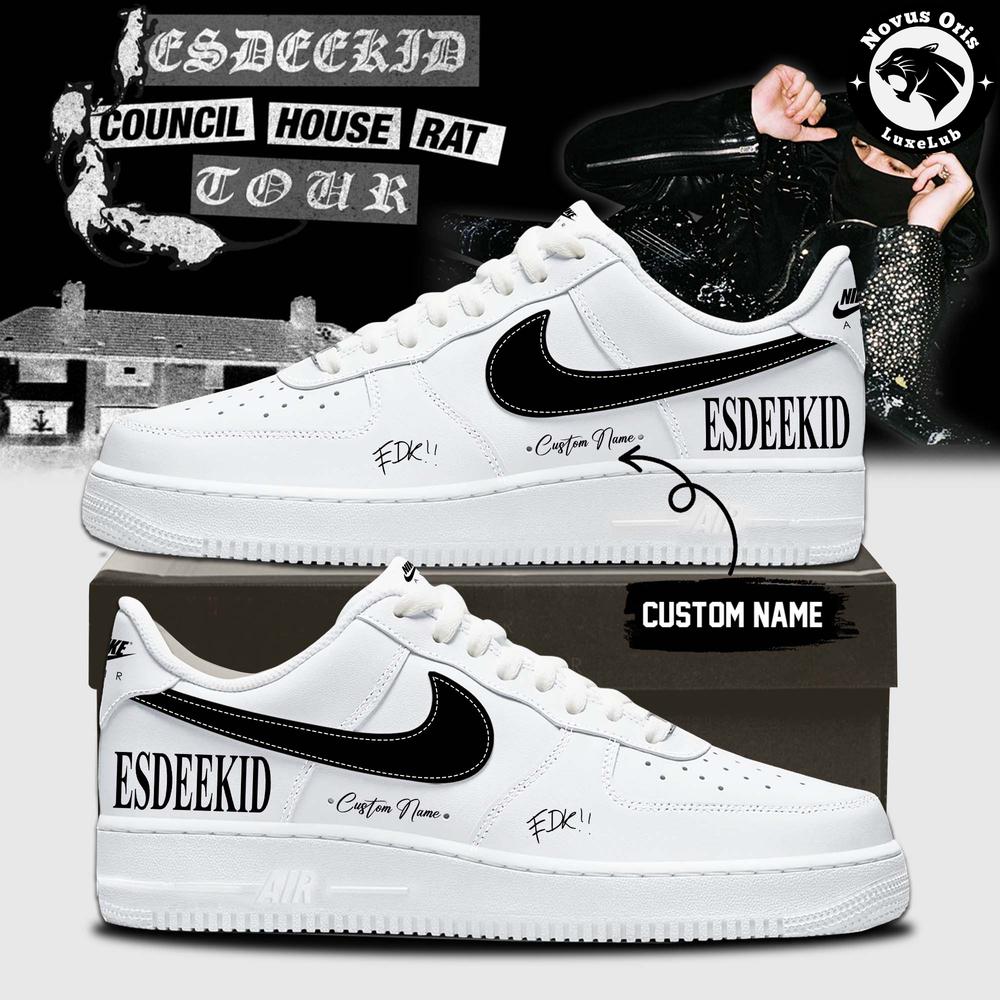 EsDeeKid Council House Rat Tour 2026 Custom Air Force 1 - NovusOris Best Merch For Fans
