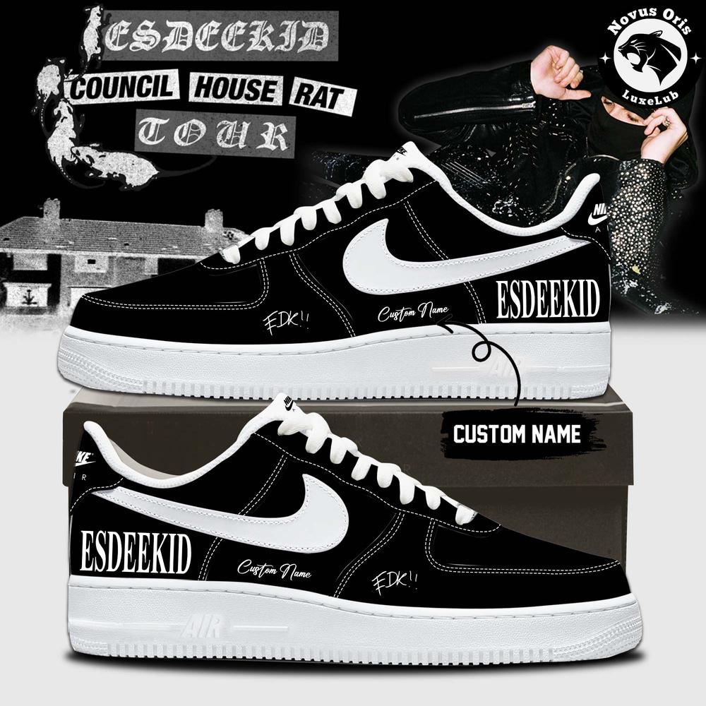 EsDeeKid Council House Rat Tour 2026 Custom Air Force 1 - NovusOris Best Merch For Fans