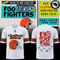 Foo Fighters x Cleveland Browns Take Cover Tour 2026 Football Jersey - NovusOris Best Merch For Fans