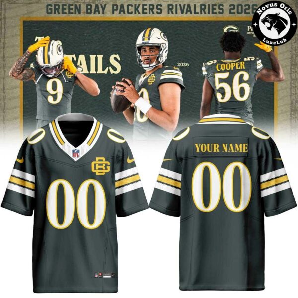 Green Bay Packers 2026 Rivalries Custom Football Jersey - NovusOris Best Merch For Fans