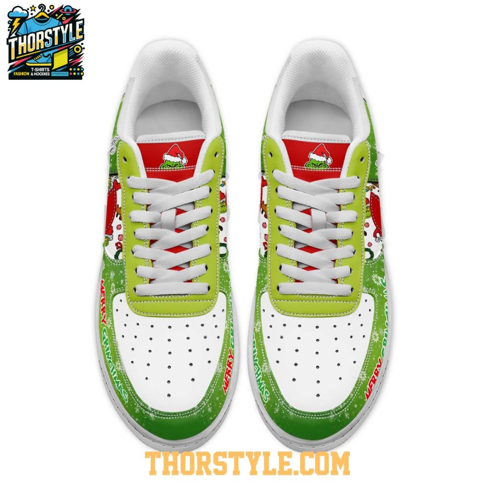 Grinch Steals Our Christmas Again 2025 Personalized Air Force 1 Shoes