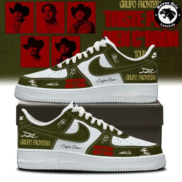 Grupo Frontera Triste Pero Bien Cabrón Tour 2026 Air Force 1 - NovusOris Best Merch For Fans