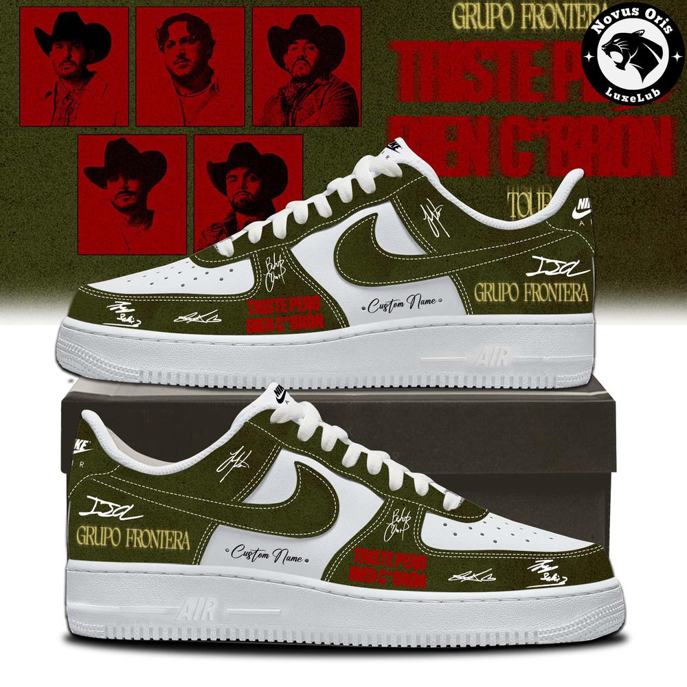 Grupo Frontera Triste Pero Bien Cabrón Tour 2026 Air Force 1 - NovusOris Best Merch For Fans