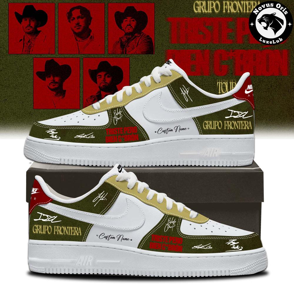 Grupo Frontera Triste Pero Bien Cabrón Tour 2026 Air Force 1 - NovusOris Best Merch For Fans