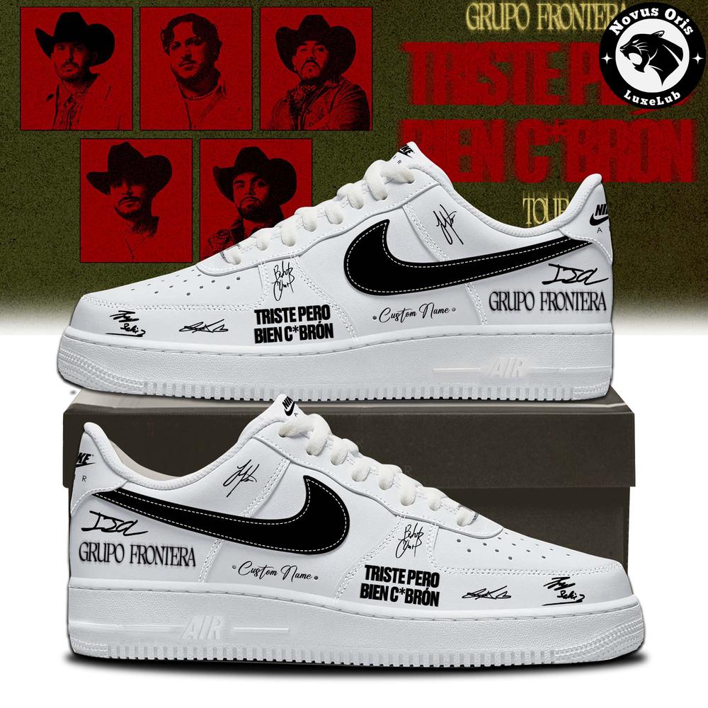 Grupo Frontera Triste Pero Bien Cabrón Tour 2026 Air Force 1 - NovusOris Best Merch For Fans