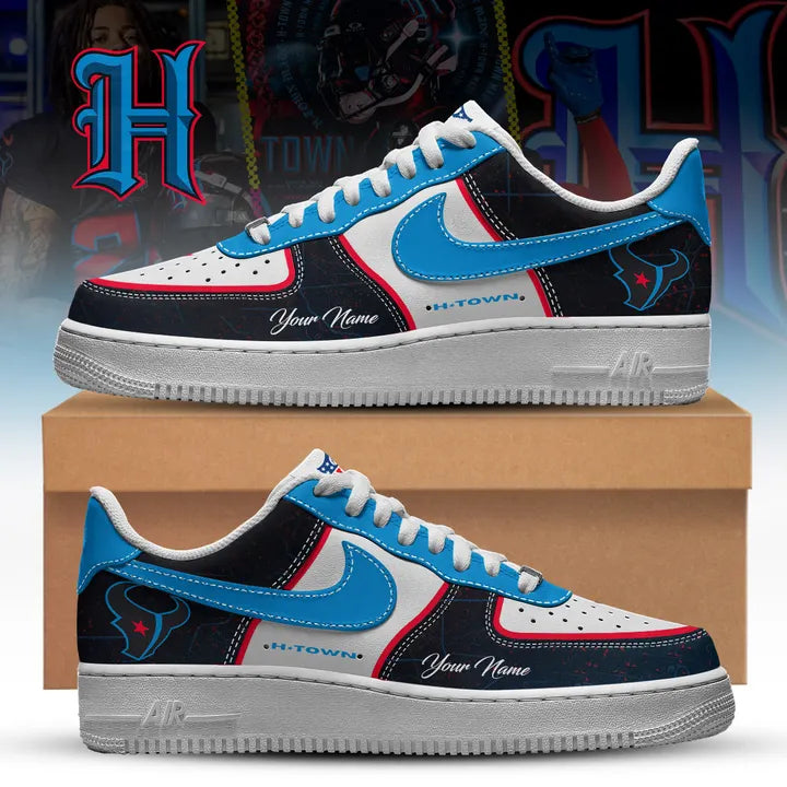 Custom Houston Texans AF1 Style Sneaker - NFL Fan Footwear - LeagueLockerGear