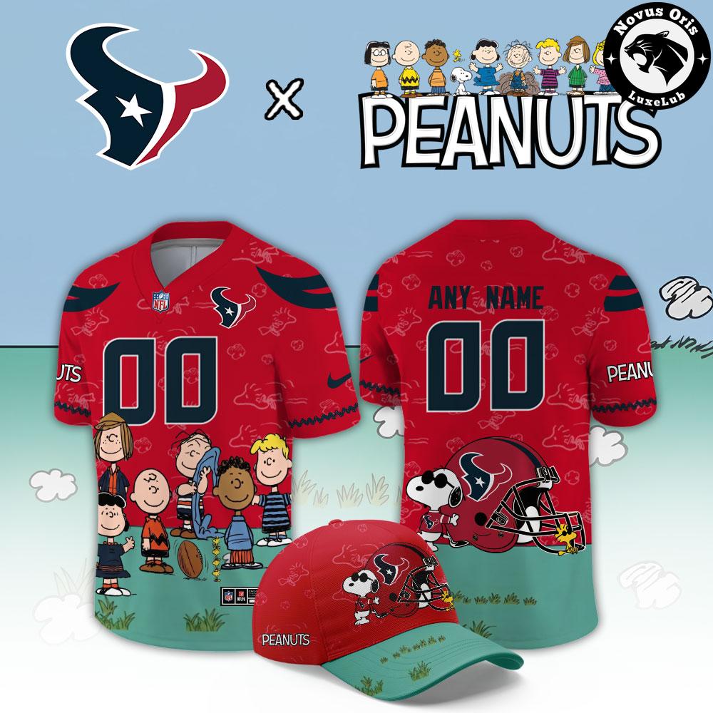 Houston Texans x Peanuts Snoopy 2026 Custom Limited Football Jersey - NovusOris Best Merch For Fans