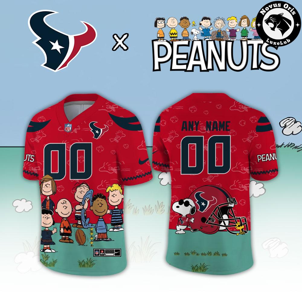 Houston Texans x Peanuts Snoopy 2026 Custom Limited Football Jersey - NovusOris Best Merch For Fans