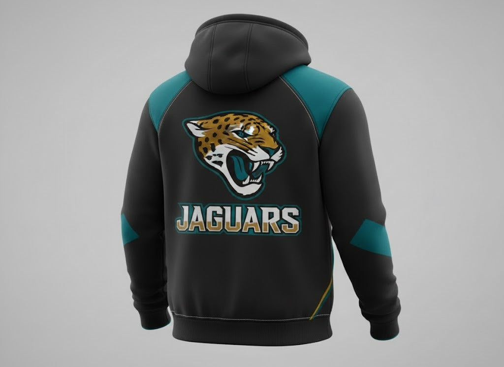 Jacksonville Jaguars "DUUUVAL" Tactical 3D Multi-Pocket Half-Zipper Hoodie - LeagueLockerGear