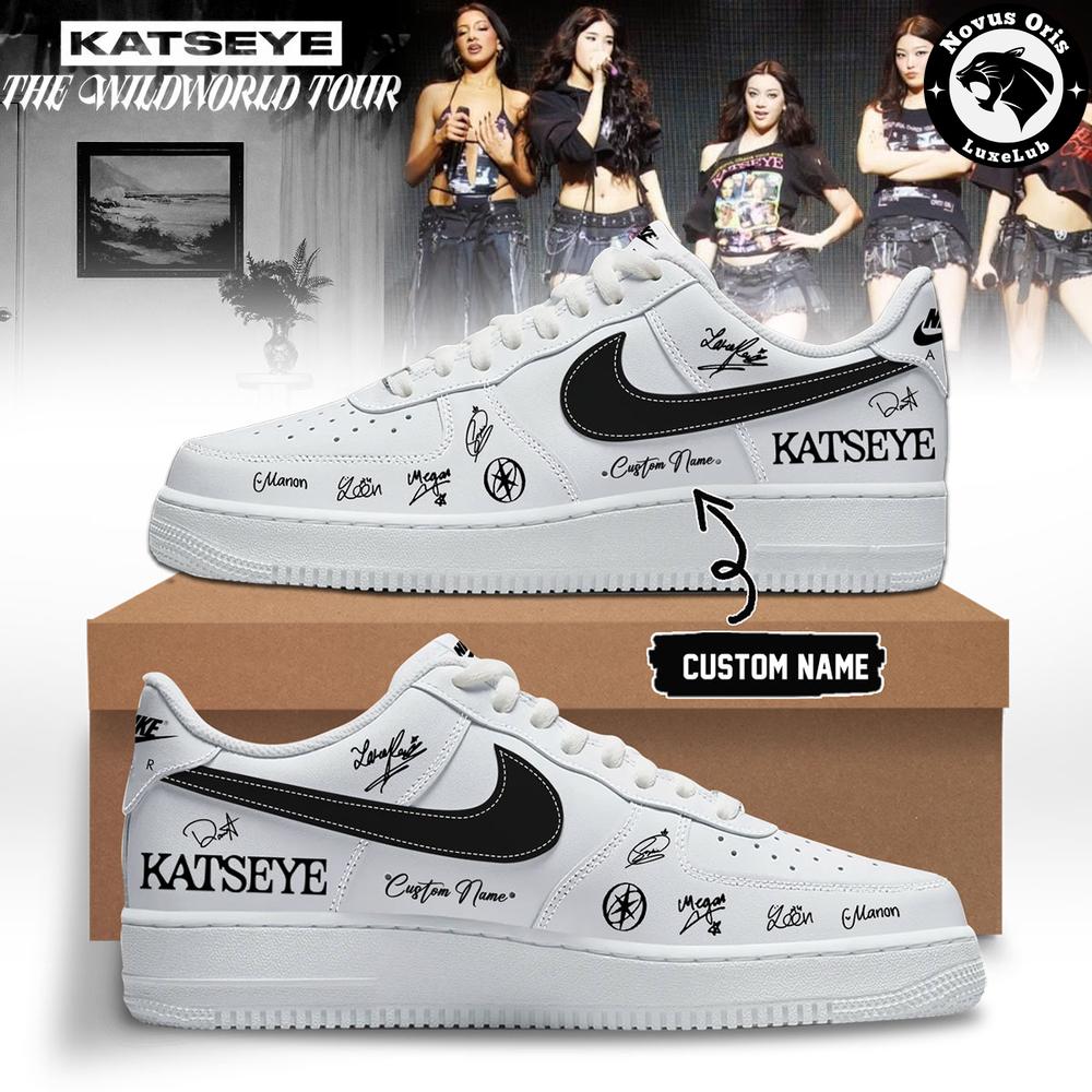 KATSEYE x The Wildworld Tour 2026 Signature Custom Air Force 1 - NovusOris Best Merch For Fans