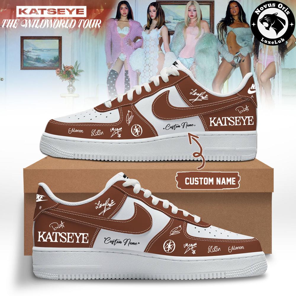 KATSEYE x The Wildworld Tour 2026 Signature Custom Air Force 1 - NovusOris Best Merch For Fans