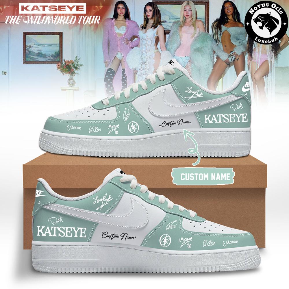 KATSEYE x The Wildworld Tour 2026 Signature Custom Air Force 1 - NovusOris Best Merch For Fans