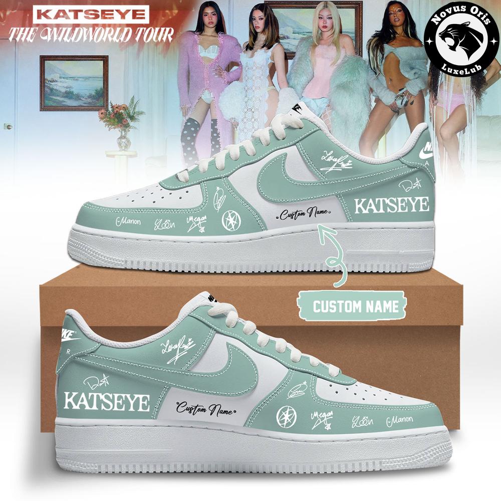 KATSEYE x The Wildworld Tour 2026 Signature Custom Air Force 1 - NovusOris Best Merch For Fans