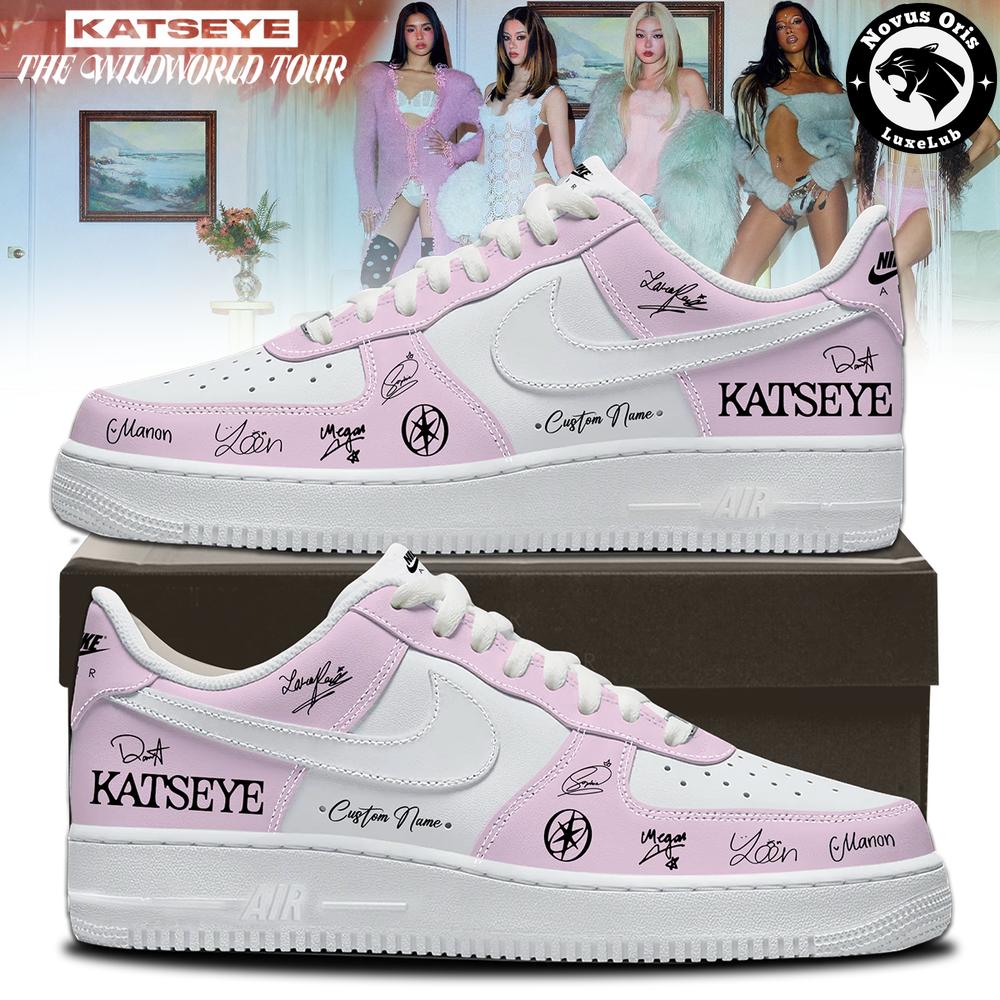 KATSEYE x The Wildworld Tour 2026 Signature Custom Air Force 1 - NovusOris Best Merch For Fans