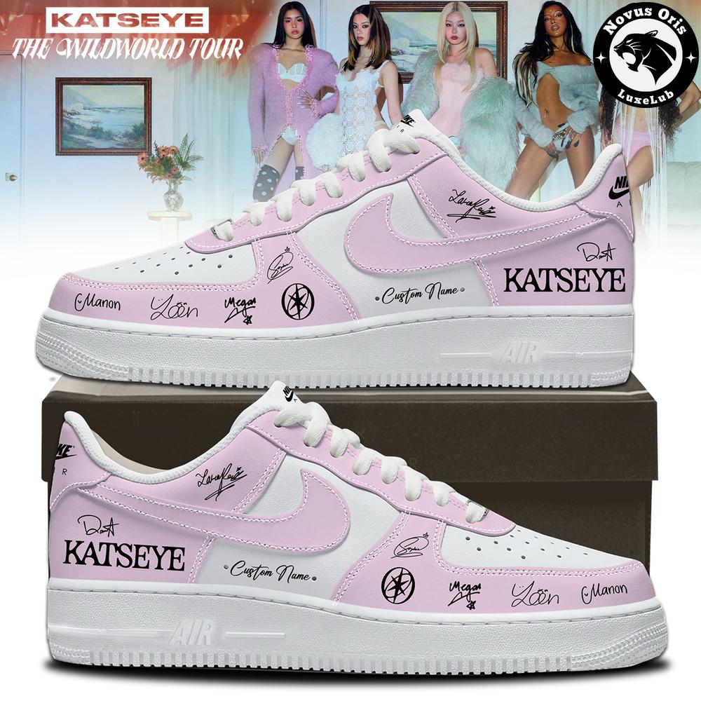 KATSEYE x The Wildworld Tour 2026 Signature Custom Air Force 1 - NovusOris Best Merch For Fans