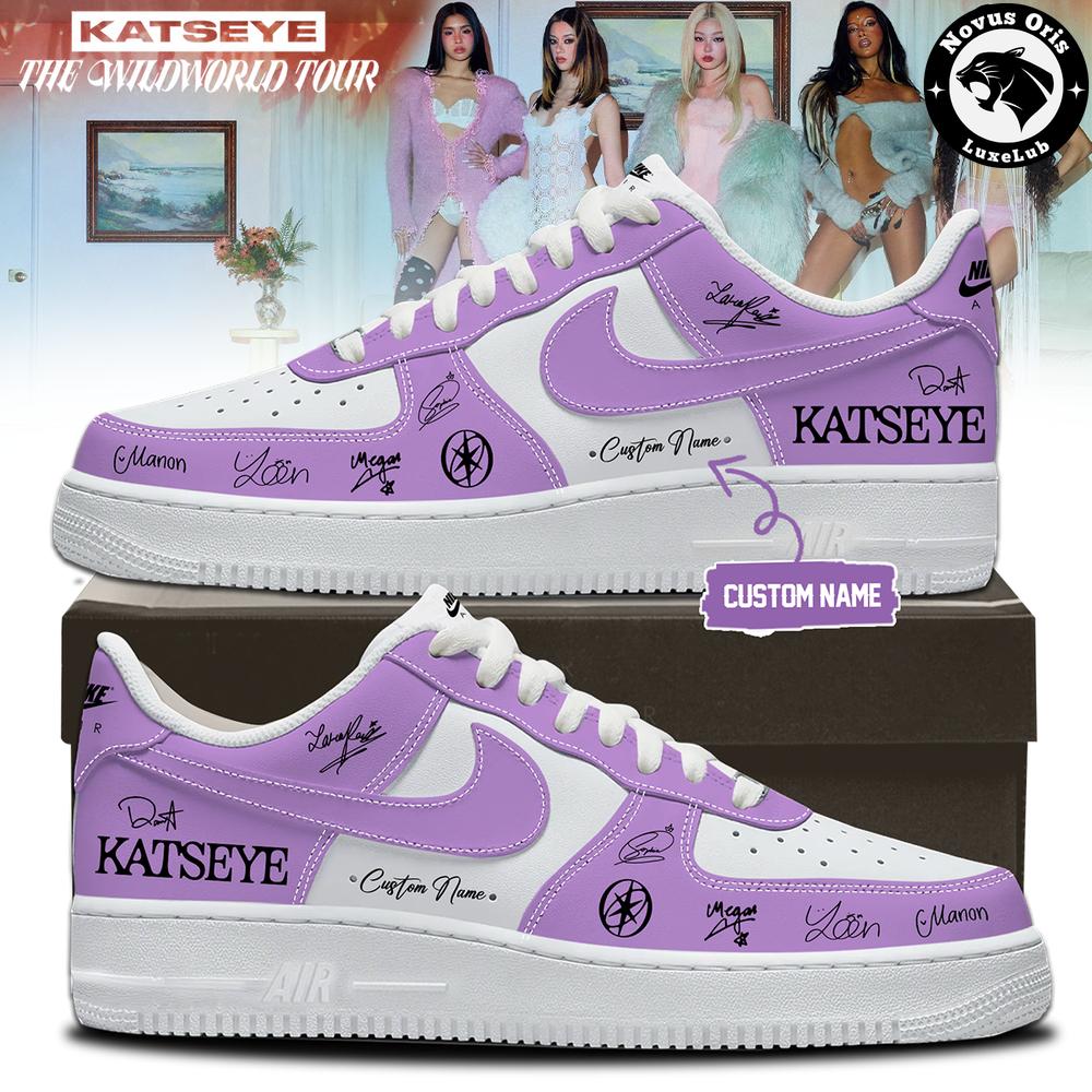 KATSEYE x The Wildworld Tour 2026 Signature Custom Air Force 1 - NovusOris Best Merch For Fans