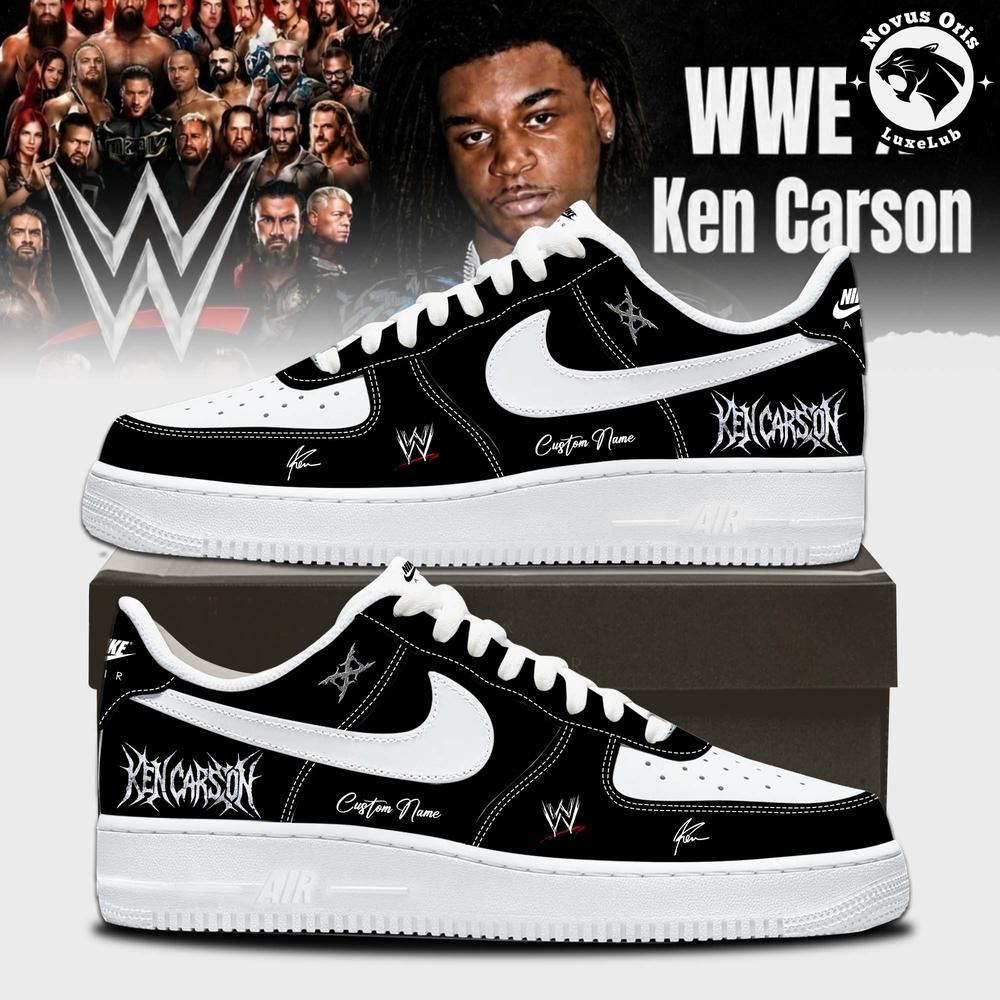 Ken Carson x WWE SummerSlam 2026 Custom Signed Air Force 1 - NovusOris Best Merch For Fans