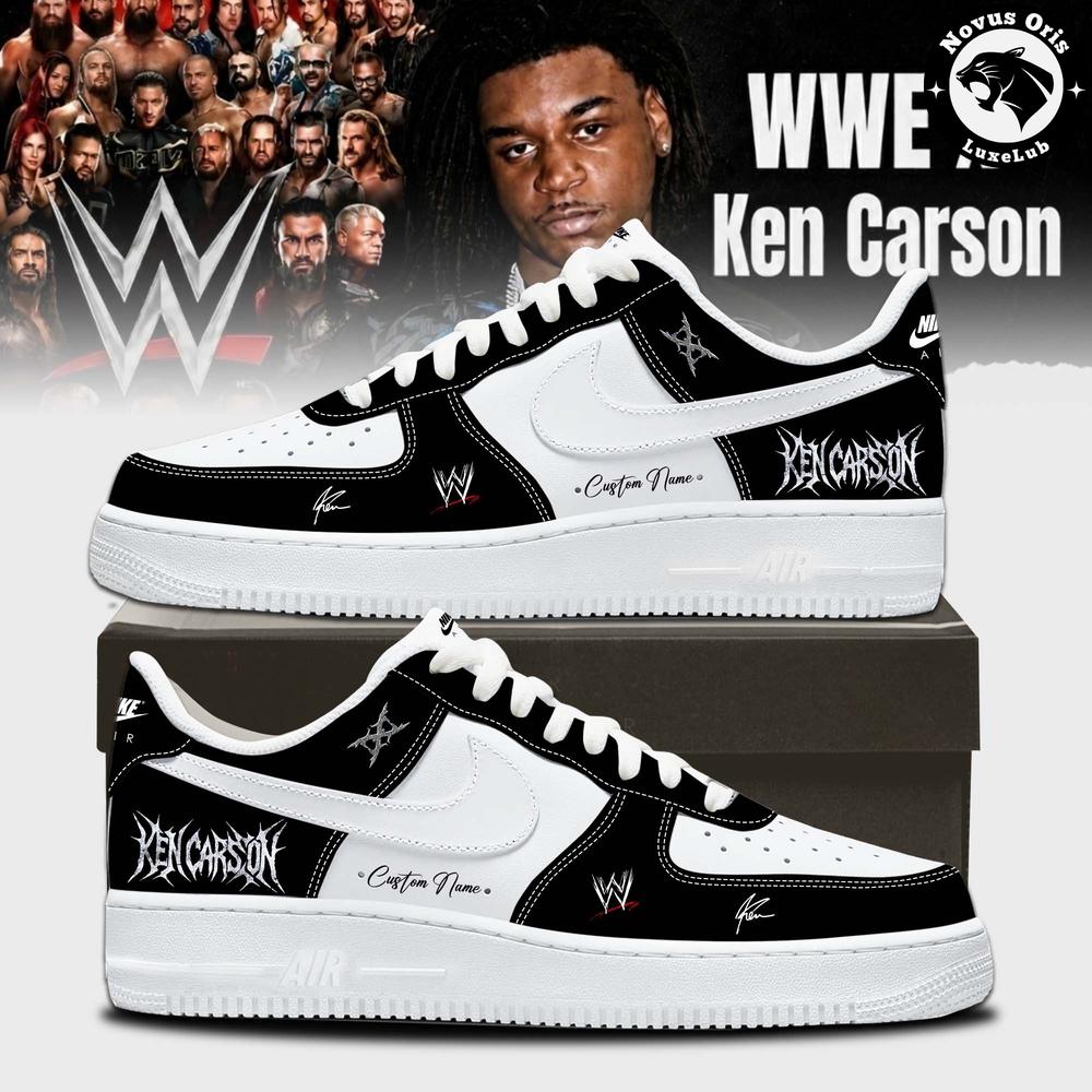 Ken Carson x WWE SummerSlam 2026 Custom Signed Air Force 1 - NovusOris Best Merch For Fans